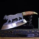 Forged Knife Meat Cleaver Slaughter Sharp Figured Vegetable