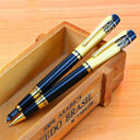 Patterned Orb Pen Metal Fountain