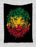 Calico lion headband black background wall hanging suitable