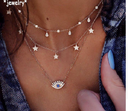 Bls-miracle Multilayer Necklace for Women Long Chain Turkish