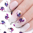 1pcs Nail Sticker Butterfly Flower Water Transfer Decal