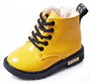 Winter Children Shoes PU Leather Waterproof Martin Boots