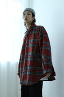 Color plaid shirt men and women retro thick