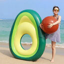 Inflatable Giant Avocado Pool Float Swimming Ring Circle