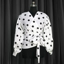 Women Shirts Floral Black Office Quatily Clothes Collar