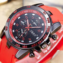 SBAO Silica Gel Watch Men's Fashion Waterproof PU