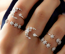 Shining Star Tassel Earrings Back Hanging Exquisite