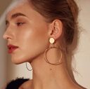 Simple Style Temperament Earrings Japanese And Korean Large