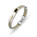 Men's Bracelet 3 Rows Wire Chain Bracelets Bangles