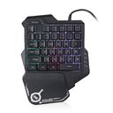 One-Handed Mechanical Gaming Keyboard RGB Backlit Portable Mini