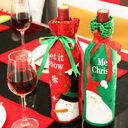 Christmas Ornament wine bottle set decorations red gift