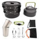 Outdoor Camping Cookware Travel Tableware Cutlery Utensils Hiking