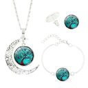 Tree of Life Time Gemstone Earrings Jewelry Necklace