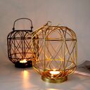 Metal Table Candlestick Home Decoration Modern Romantic Iron