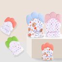 Baby teether anti-bite silicone molar gloves children's sound