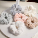 Girly cute plush large intestine hair tie rope