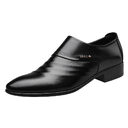 Casual pointed toe shoes men leather