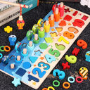 Children 3D Alphabet Number Puzzle Baby Colorful Geometric