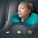 Portable U-Shape Inflatable Travel Pillow Car Head Rest