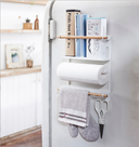 Refrigerator Rack Side Hanging Magnet Shelf Kitchen Storage