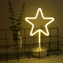 Neon lights with round base