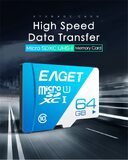 Eaget T1 Micro SD Card 64GB 32GB 16GB