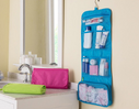 Travel Foldable Hanging Makeup Organizer Bag Portable Toilet