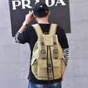 Influx street canvas backpack unisex retro leisure travel