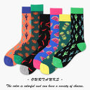 Cactus Men's Socks Fruit Creative Cotton Couple
