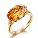 Engagement Ring Citrine Gemstone