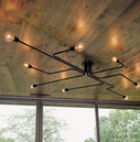 American loft retro industrial style creative ceiling lamp