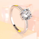 Engagement Ring 925 Sterling Silver Wedding