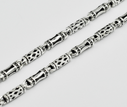 The 925 Silver men's Necklace clavicle thick long