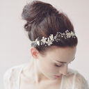 European and American high-end wedding bride Pearl crystal