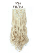 Inter-color T-color chemical fiber hightemperature silk clip hair