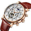 New Kinyued genuine automatic leather men's watch watches