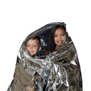 Human Body Hypothermia Lifesaving Emergency Blanket In Outdoor