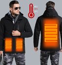Men Women Winter Thick USB Heating Cotton Jacket