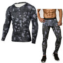 Camouflage Compression Baselayer Set Sports Long Sleeve T-Shirt