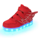 Children's shoes led light wings usb charging colorful