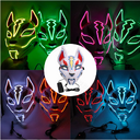 Glowing Cat Face Mask For Women Demon Slayer