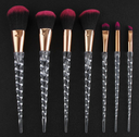 Spot 7 crystal makeup brush transparent spiral handle