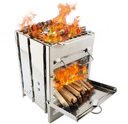 Mini Outdoor Firewood Stove Camping Cooking Picnic Grill