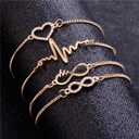 Modyle Gold Color Crystal Wedding Bracelets Set CZ