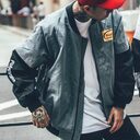 Hip Hop Style Jacket Men Women Streetwear Print