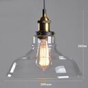 Nordic Retro Minimalist Glass Dining Room Chandelier