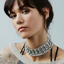 Short chain necklace pearl bell female models