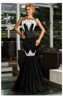 Europe and America long skirt sexy sleeveless sequin