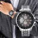 Original Men's Watches Stainless Steel Luminous Calendar Display