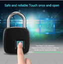 Fingerprint padlock smart lock anti-theft door outdoor luggage